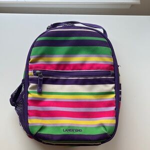 Lands' End Striped Kids Lunch Box